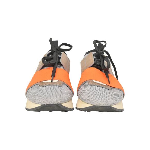 Balenciaga Race Runner Sneaker in Multicolor Leather And Suede
